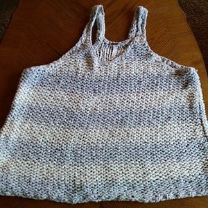 Free People Knitted Oversize Tank Top Sz M